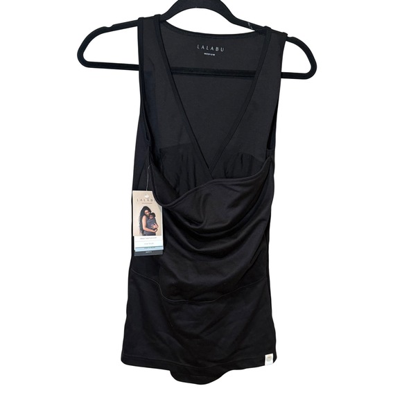 Lalabu‎ NWT Soothe Tank Sleeveless Baby Wearing Shirt Black Size Medium - Picture 3 of 11